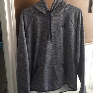 Light gray and blue hoodie